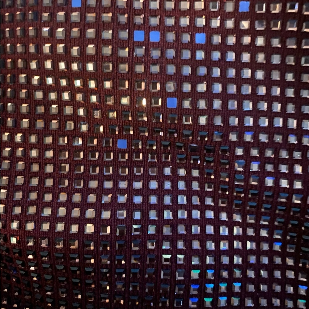 RetroFête Rue Burgundy Sequin Mini Dress XS | Designer Evening (As Is) - Picture 11 of 15